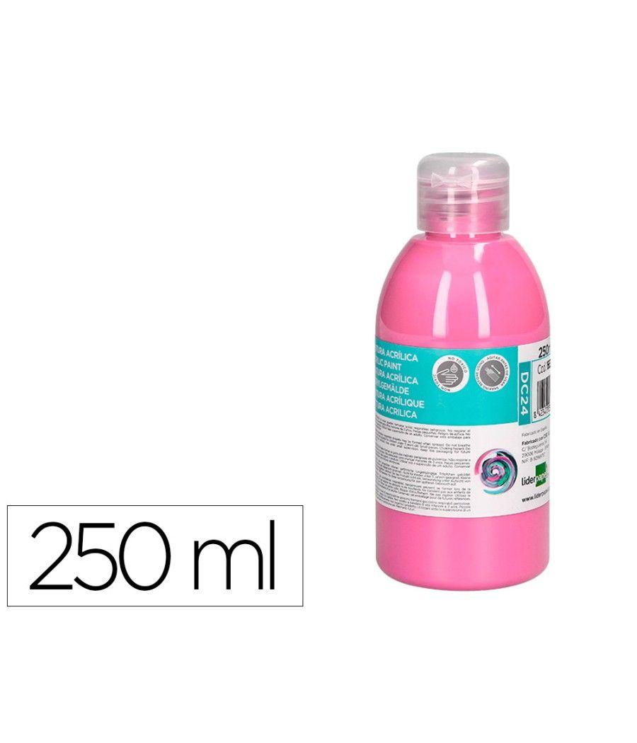 Pintura acrílica liderpapel bote de 250 ml rosa