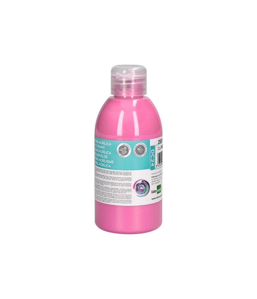 Pintura acrílica liderpapel bote de 250 ml rosa