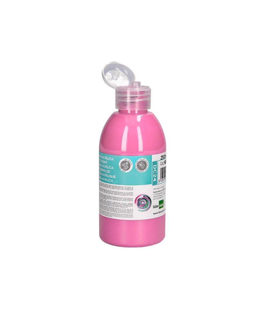 Pintura acrílica liderpapel bote de 250 ml rosa