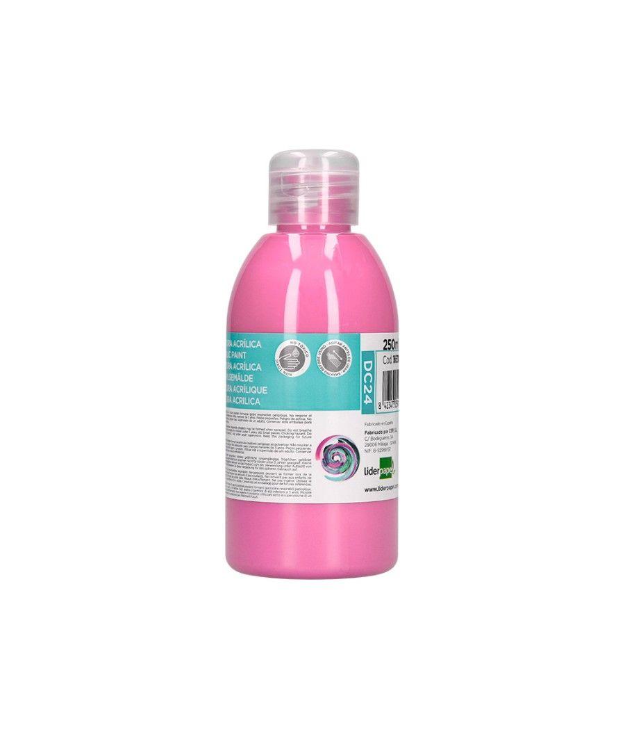 Pintura acrílica liderpapel bote de 250 ml rosa