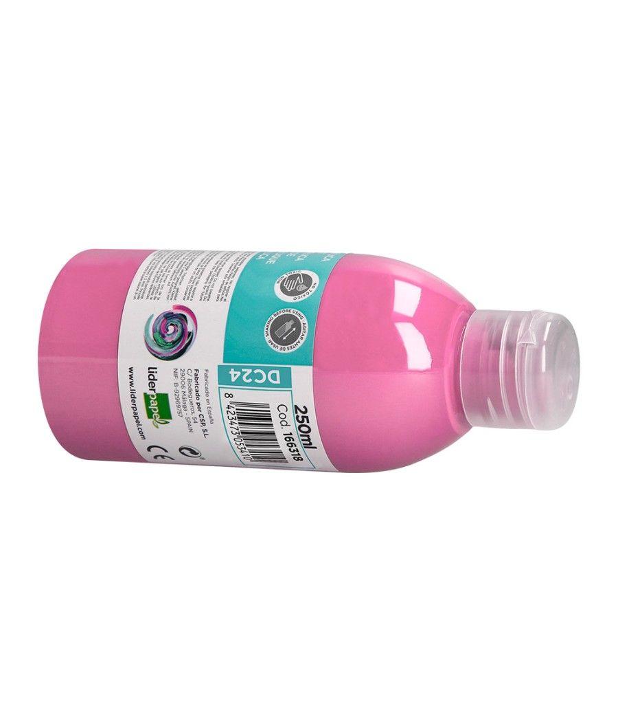 Pintura acrílica liderpapel bote de 250 ml rosa