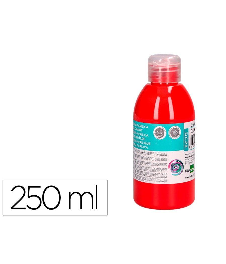 Pintura acrílica liderpapel bote de 250 ml rojo