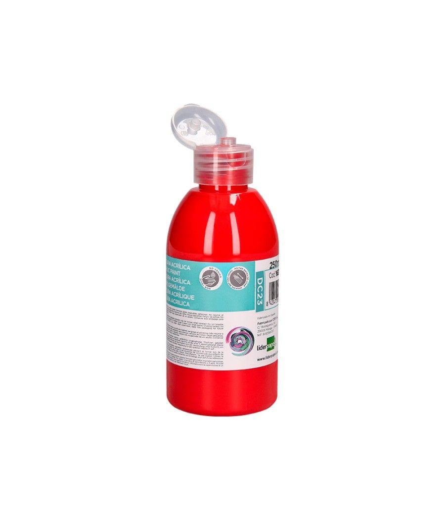 Pintura acrílica liderpapel bote de 250 ml rojo