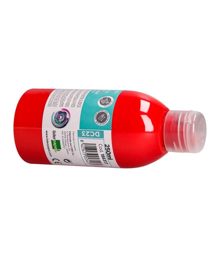 Pintura acrílica liderpapel bote de 250 ml rojo