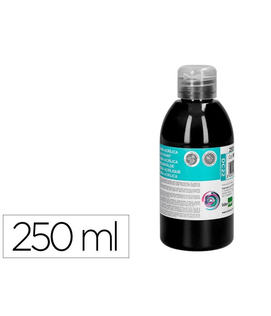 Pintura acrílica liderpapel bote de 250 ml negro