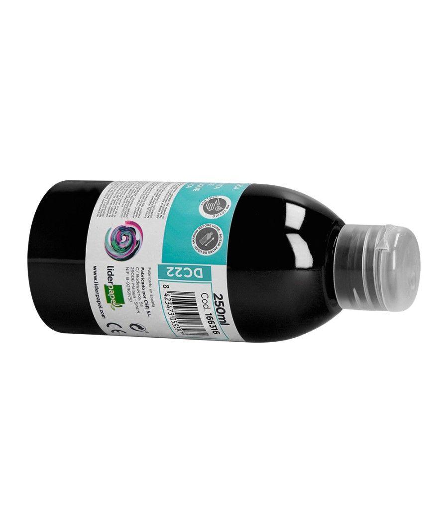 Pintura acrílica liderpapel bote de 250 ml negro