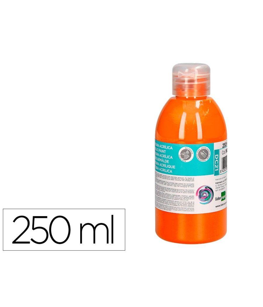 Pintura acrílica liderpapel bote de 250 ml naranja