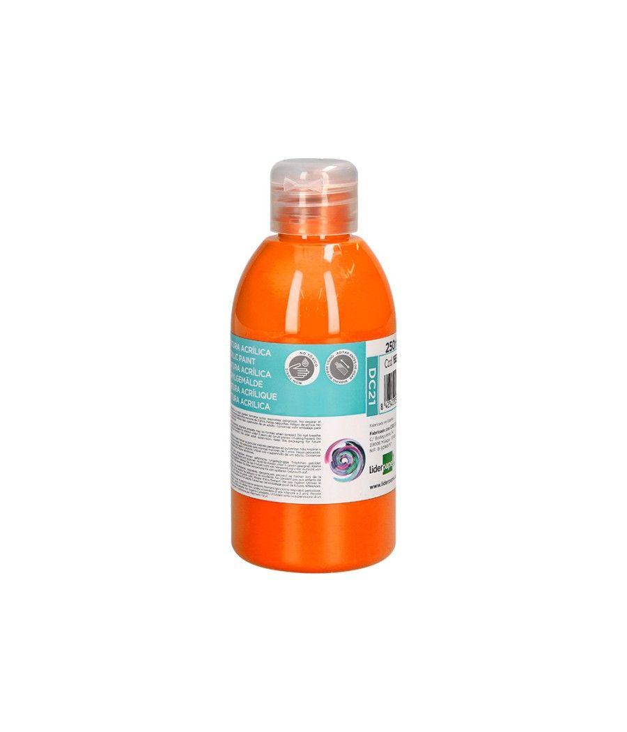 Pintura acrílica liderpapel bote de 250 ml naranja