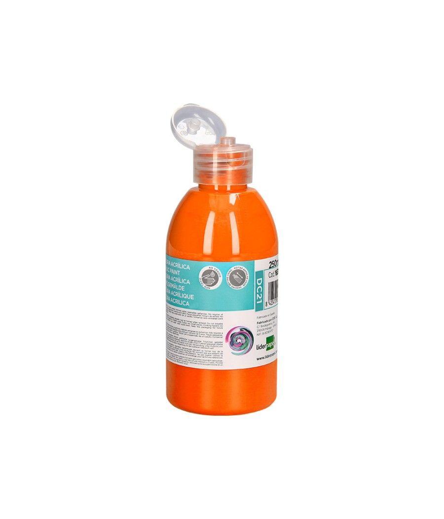 Pintura acrílica liderpapel bote de 250 ml naranja