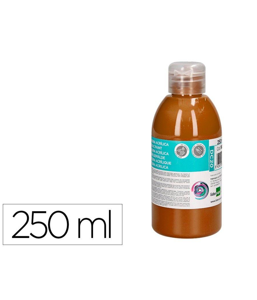 Pintura acrílica liderpapel bote de 250 ml marron