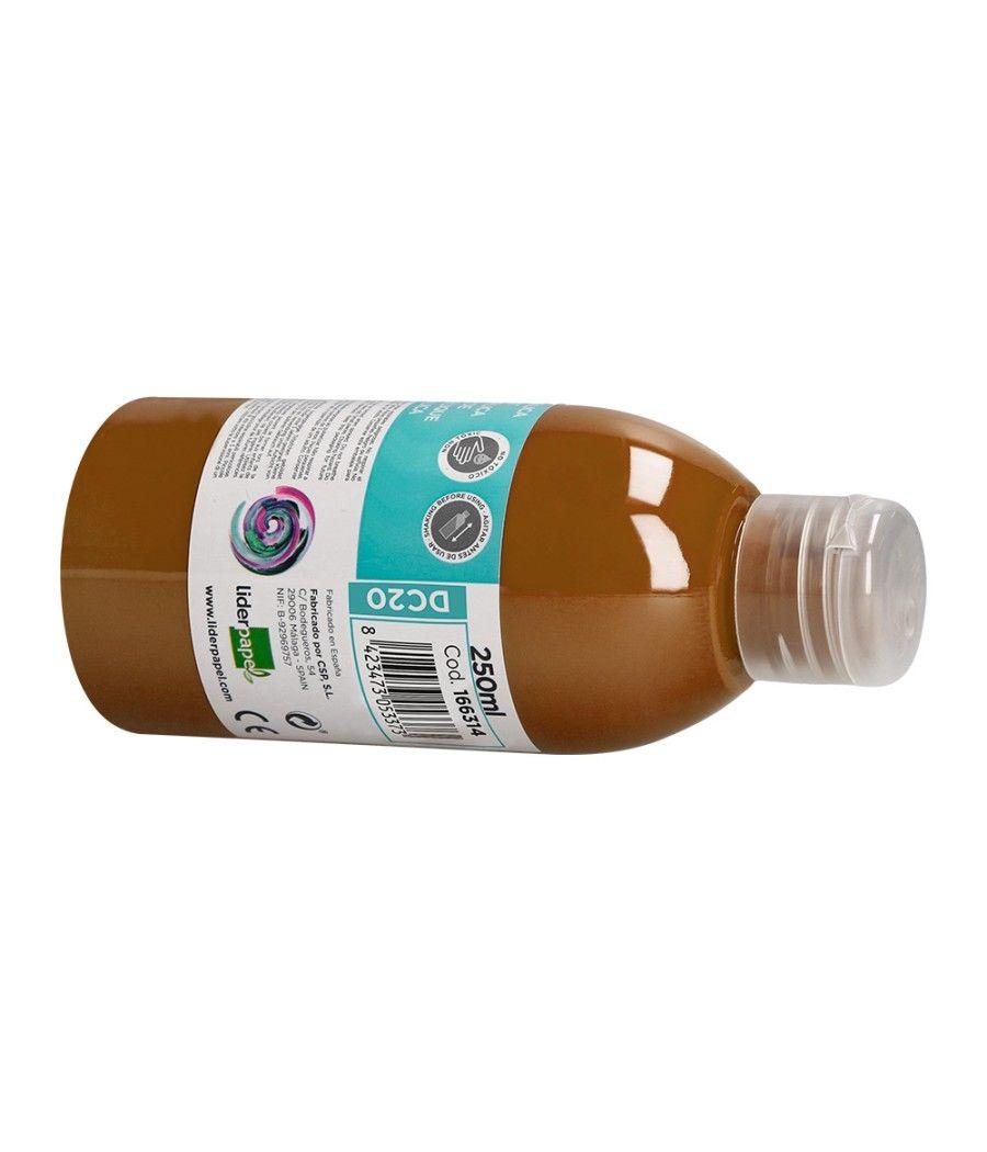 Pintura acrílica liderpapel bote de 250 ml marron