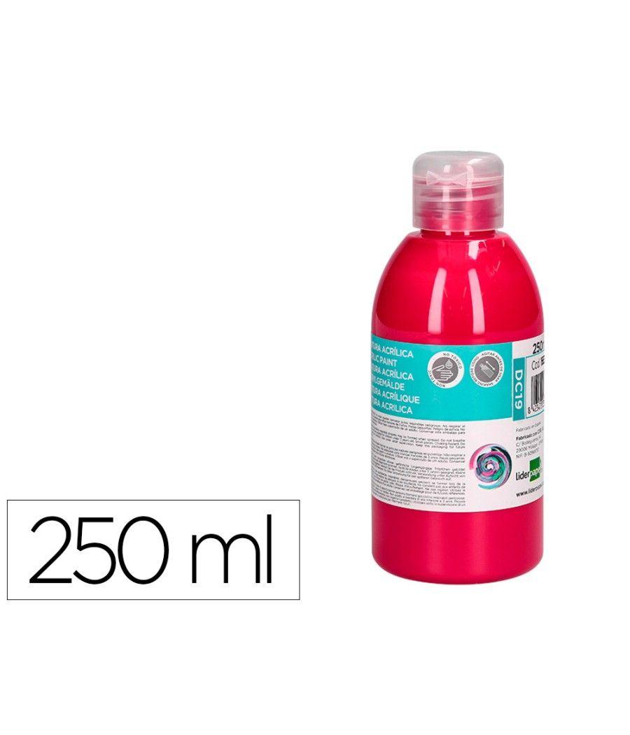 Pintura acrílica liderpapel bote de 250 ml magenta