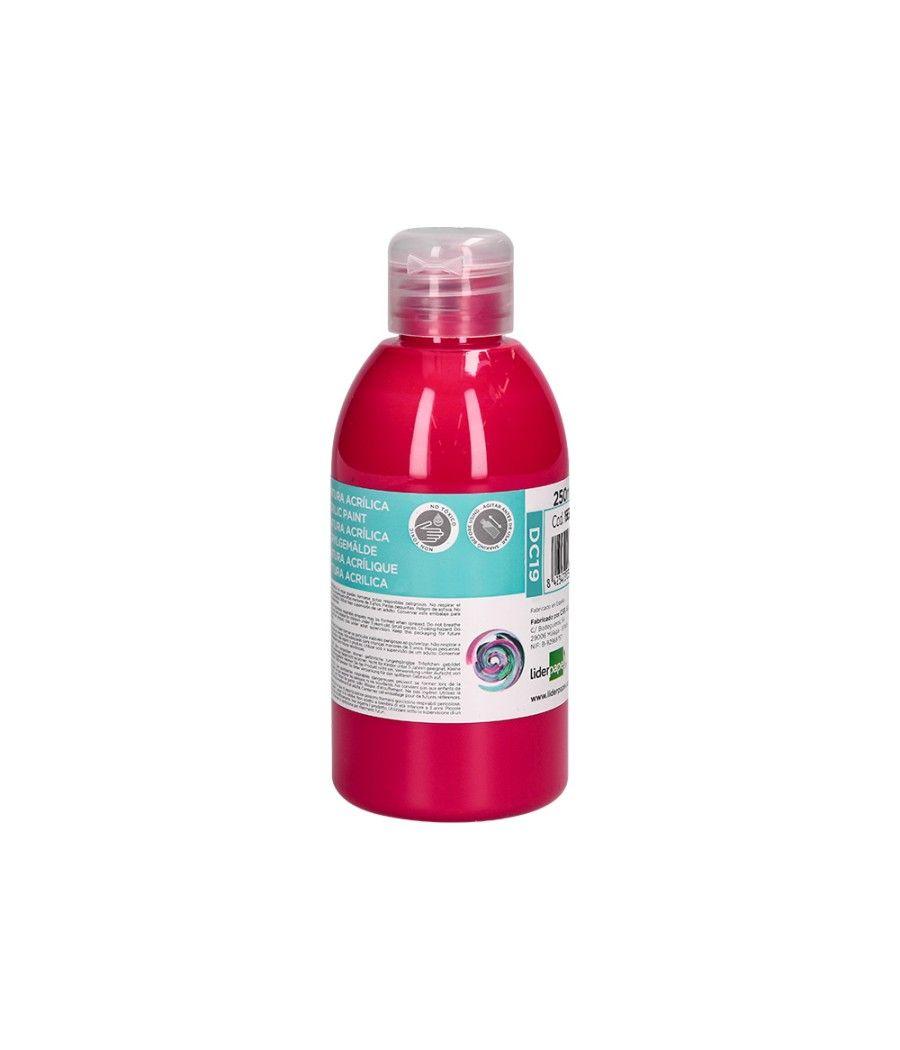 Pintura acrílica liderpapel bote de 250 ml magenta