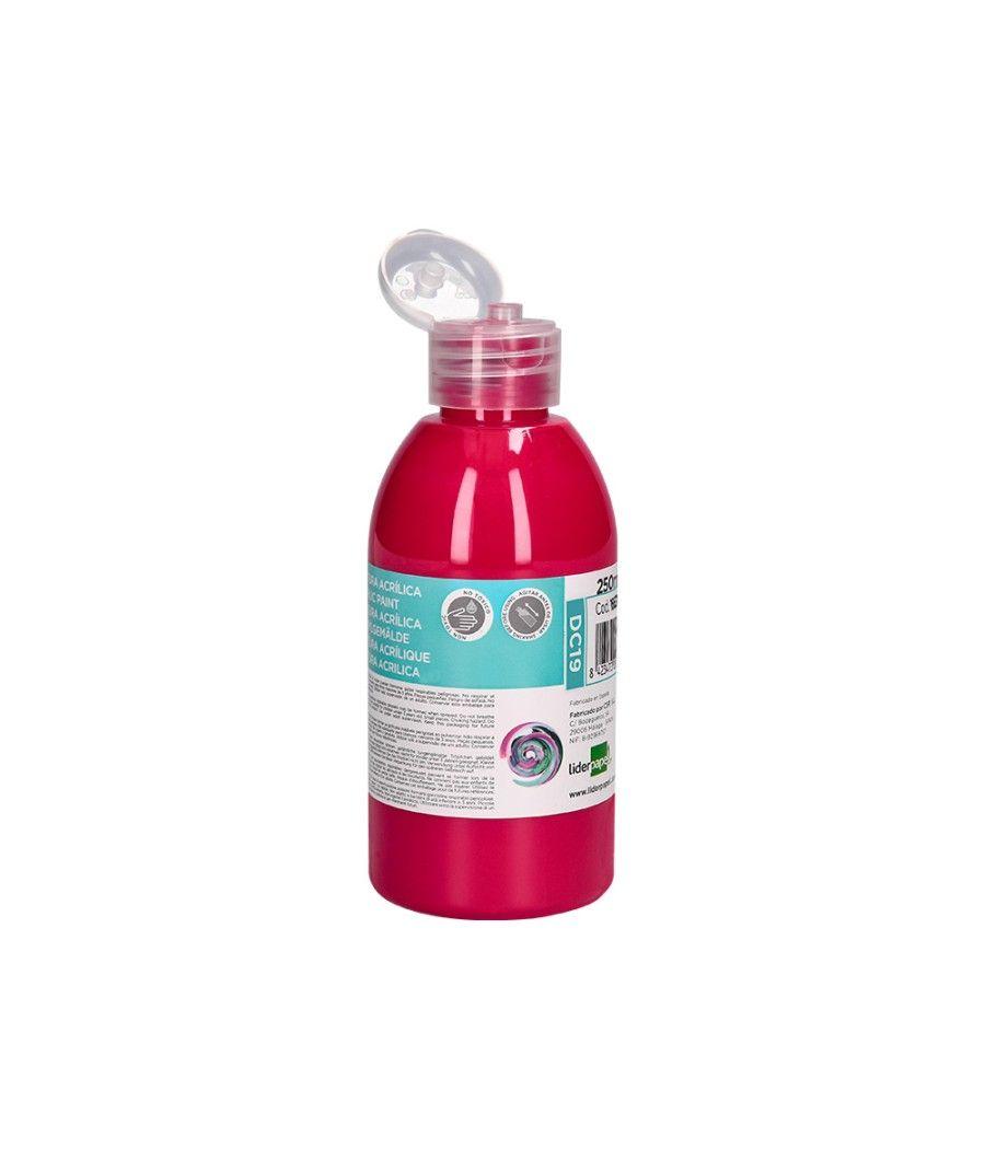 Pintura acrílica liderpapel bote de 250 ml magenta