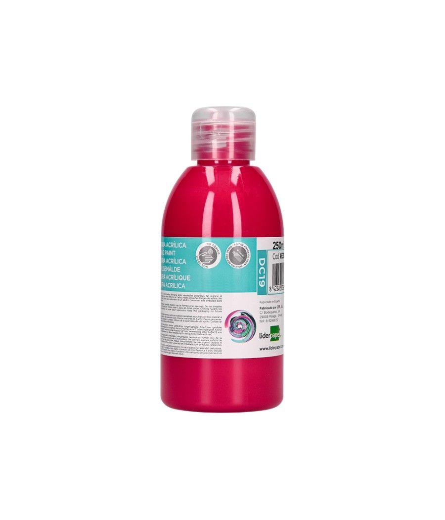 Pintura acrílica liderpapel bote de 250 ml magenta