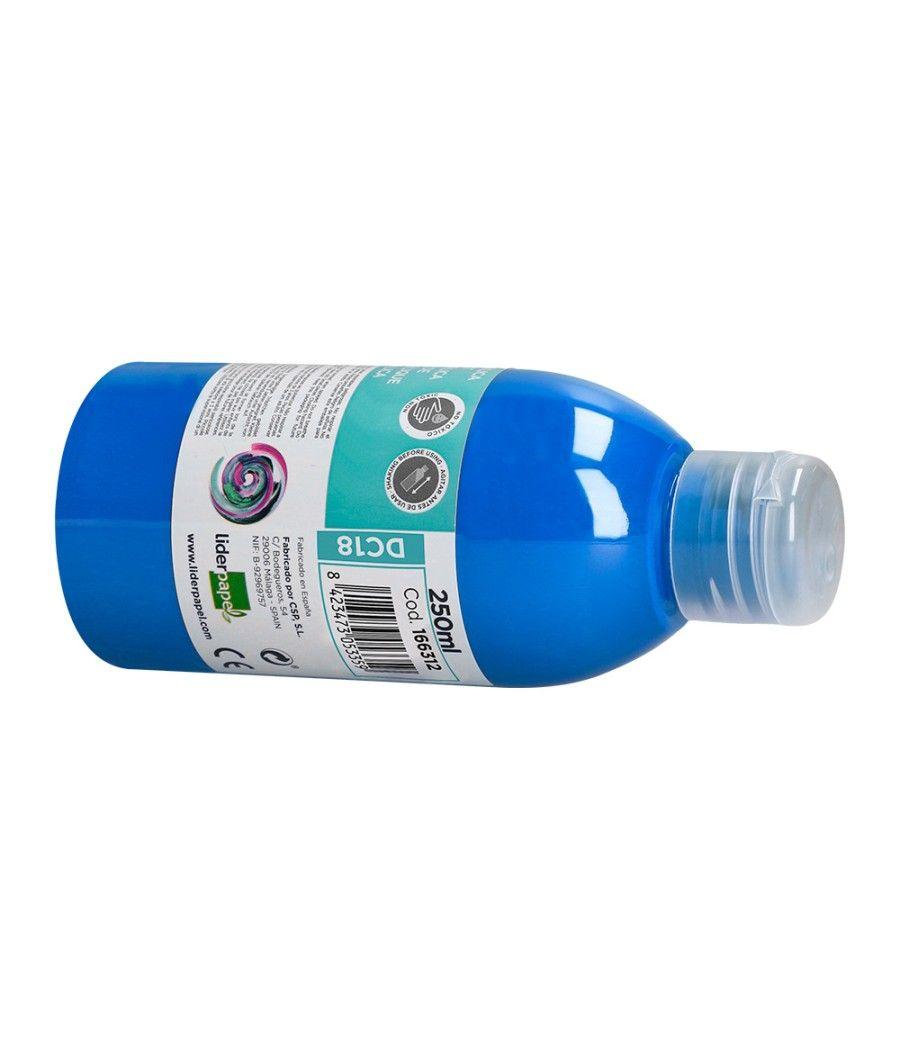 Pintura acrílica liderpapel bote de 250 ml cian