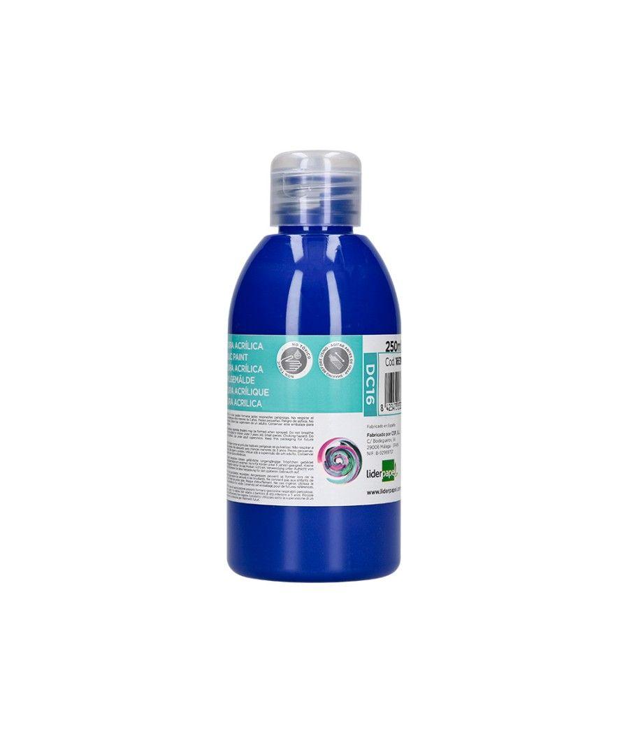 Pintura acrílica liderpapel bote de 250 ml azul ultramar