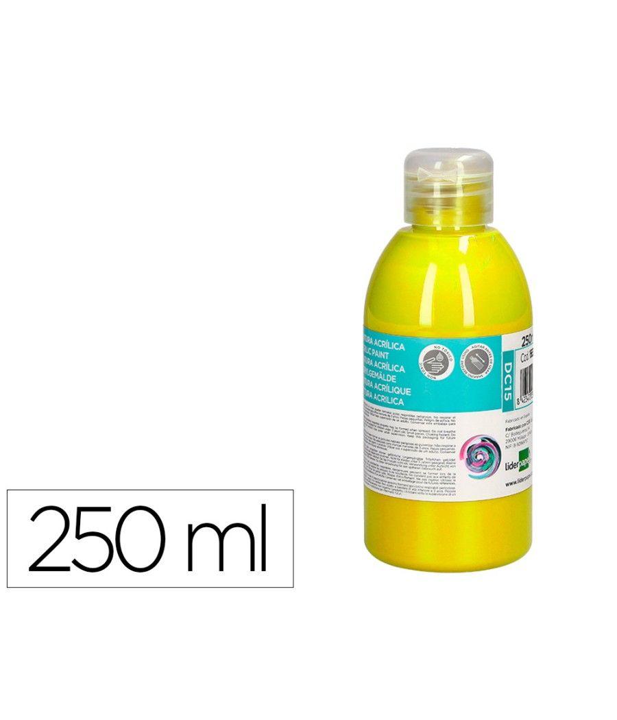 Pintura acrílica liderpapel bote de 250 ml amarillo