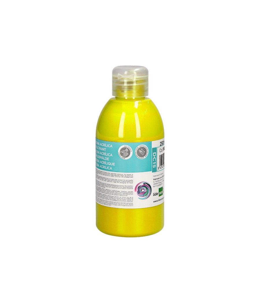 Pintura acrílica liderpapel bote de 250 ml amarillo