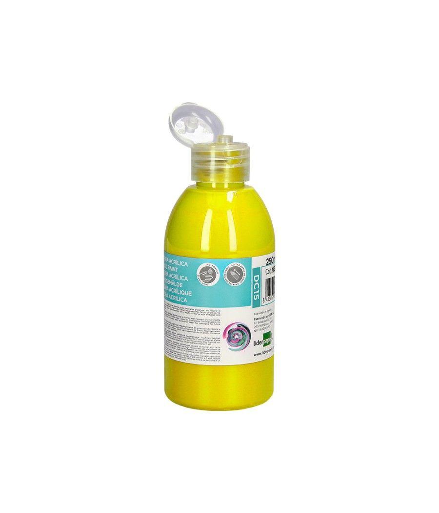 Pintura acrílica liderpapel bote de 250 ml amarillo