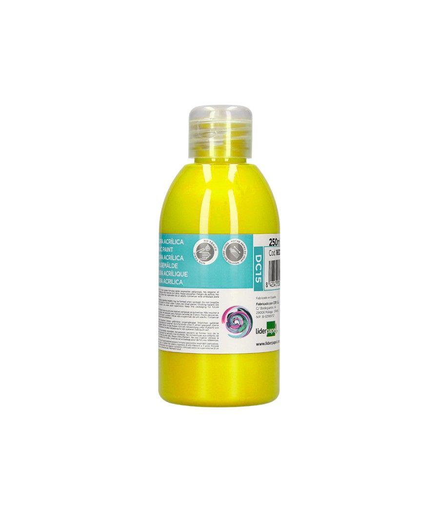 Pintura acrílica liderpapel bote de 250 ml amarillo