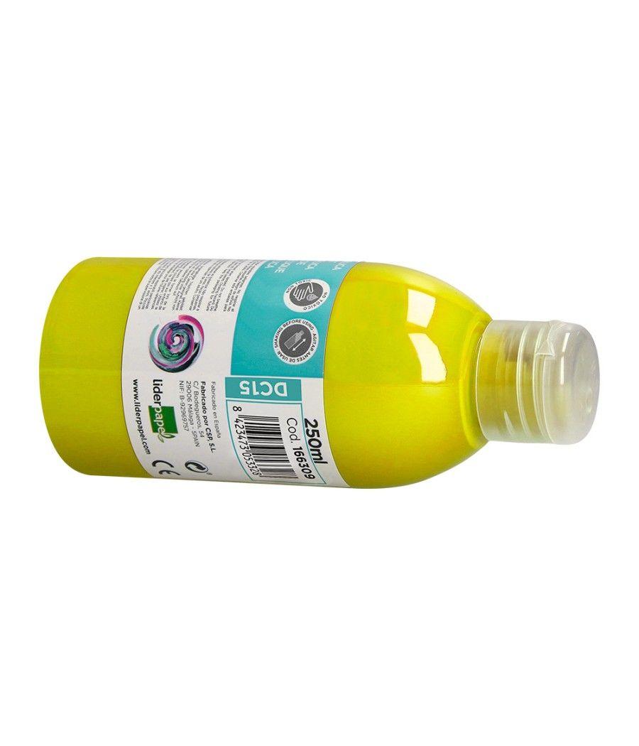 Pintura acrílica liderpapel bote de 250 ml amarillo