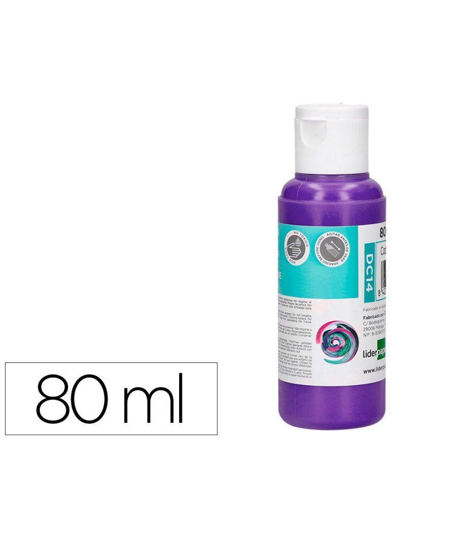 Pintura acrílica liderpapel bote de 80 ml violeta