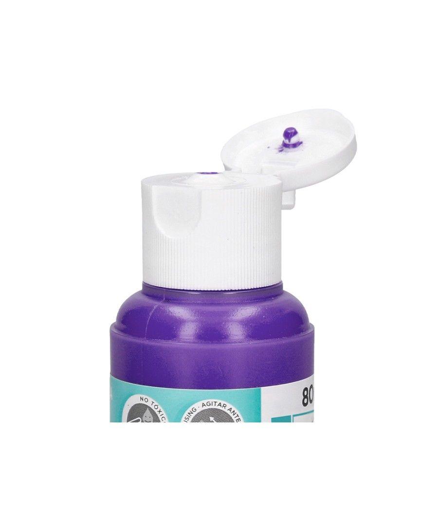 Pintura acrílica liderpapel bote de 80 ml violeta