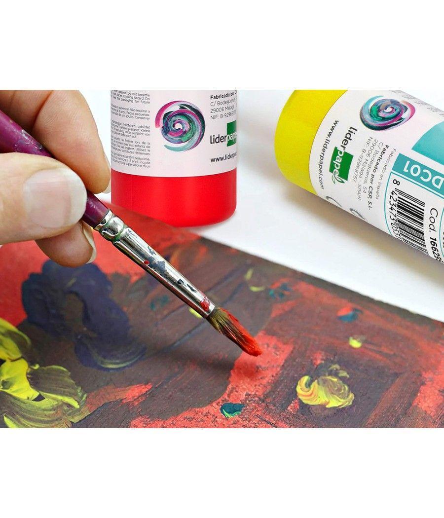 Pintura acrílica liderpapel bote de 80 ml violeta