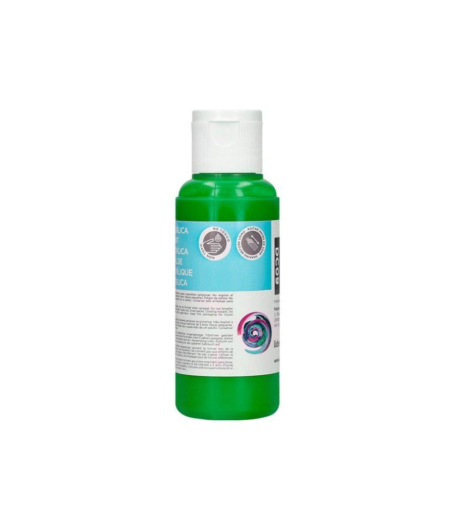 Pintura acrílica liderpapel bote de 80 ml verde