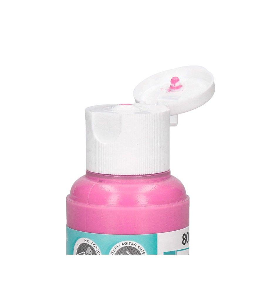 Pintura acrílica liderpapel bote de 80 ml rosa