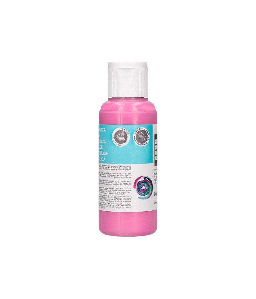 Pintura acrílica liderpapel bote de 80 ml rosa