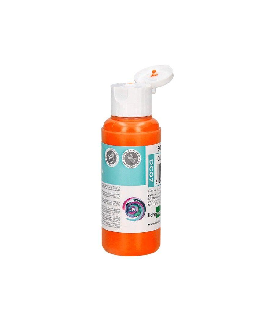 Pintura acrílica liderpapel bote de 80 ml naranja