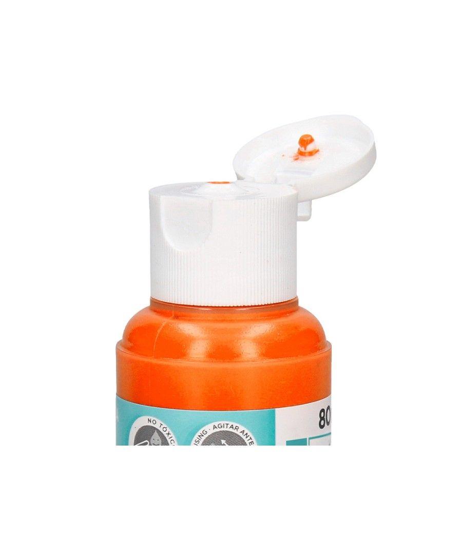 Pintura acrílica liderpapel bote de 80 ml naranja