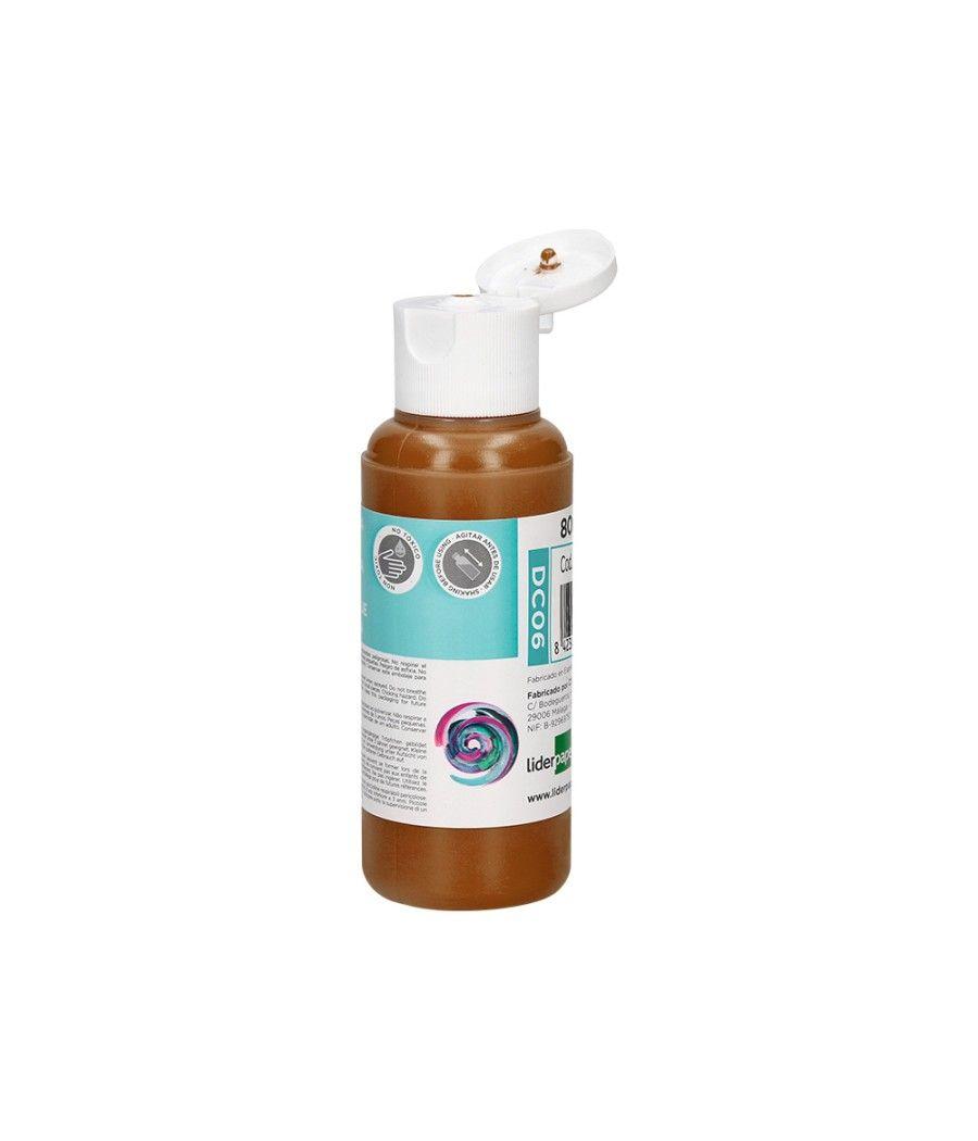 Pintura acrílica liderpapel bote de 80 ml marron