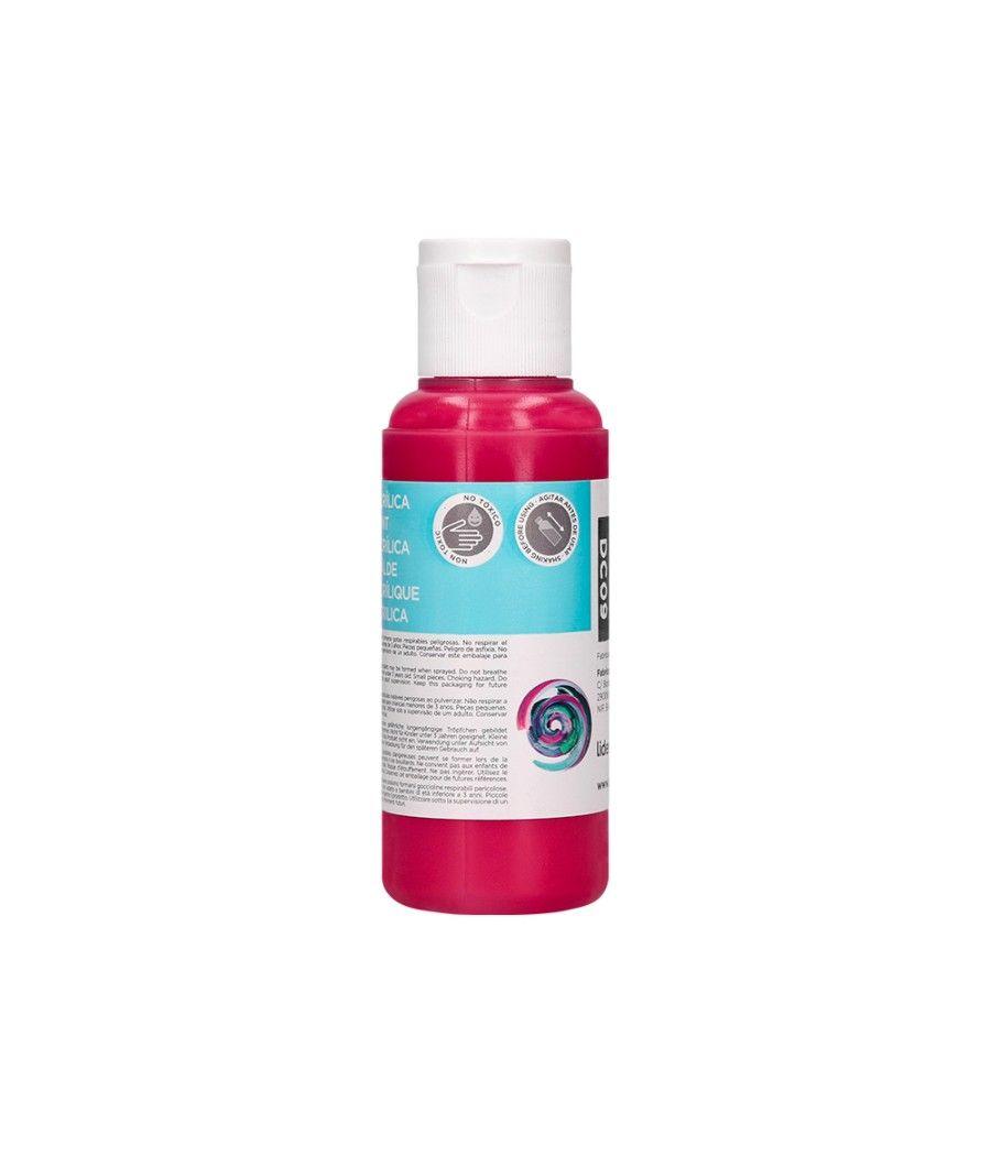 Pintura acrílica liderpapel bote de 80 ml magenta