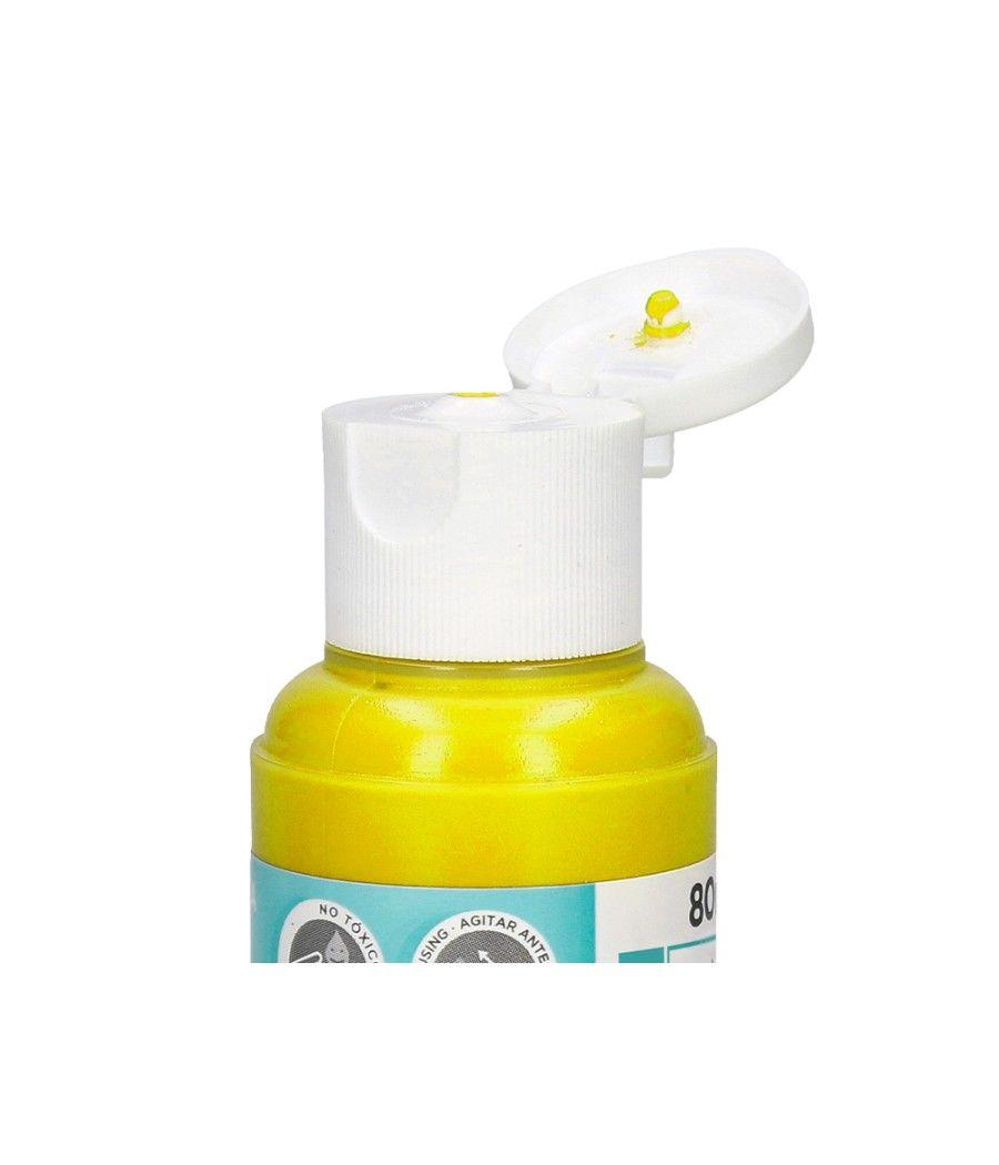 Pintura acrílica liderpapel bote de 80 ml amarillo