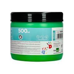 Pintura dedos liderpapel tarrina de 500 ml verde