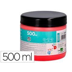 Pintura dedos liderpapel tarrina de 500 ml rojo