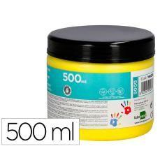 Pintura dedos liderpapel tarrina de 500 ml amarillo