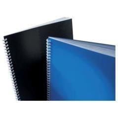 Gbc tapa encuadernación polyclearview 500 micras a4 polipropileno negro mate paquete de 100