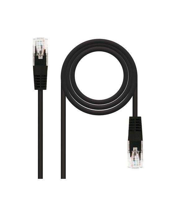 Nanocable CABLE RED LATIGUILLO RJ45 CAT.5E UTP AWG24, NEGRO, 5.0 M - Imagen 1