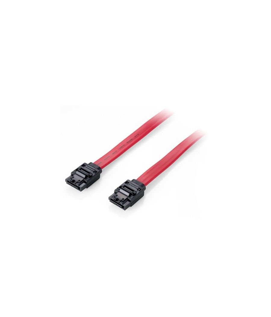 Equip - cable sata iii - con clip de seguridad - 0,5m - rojo