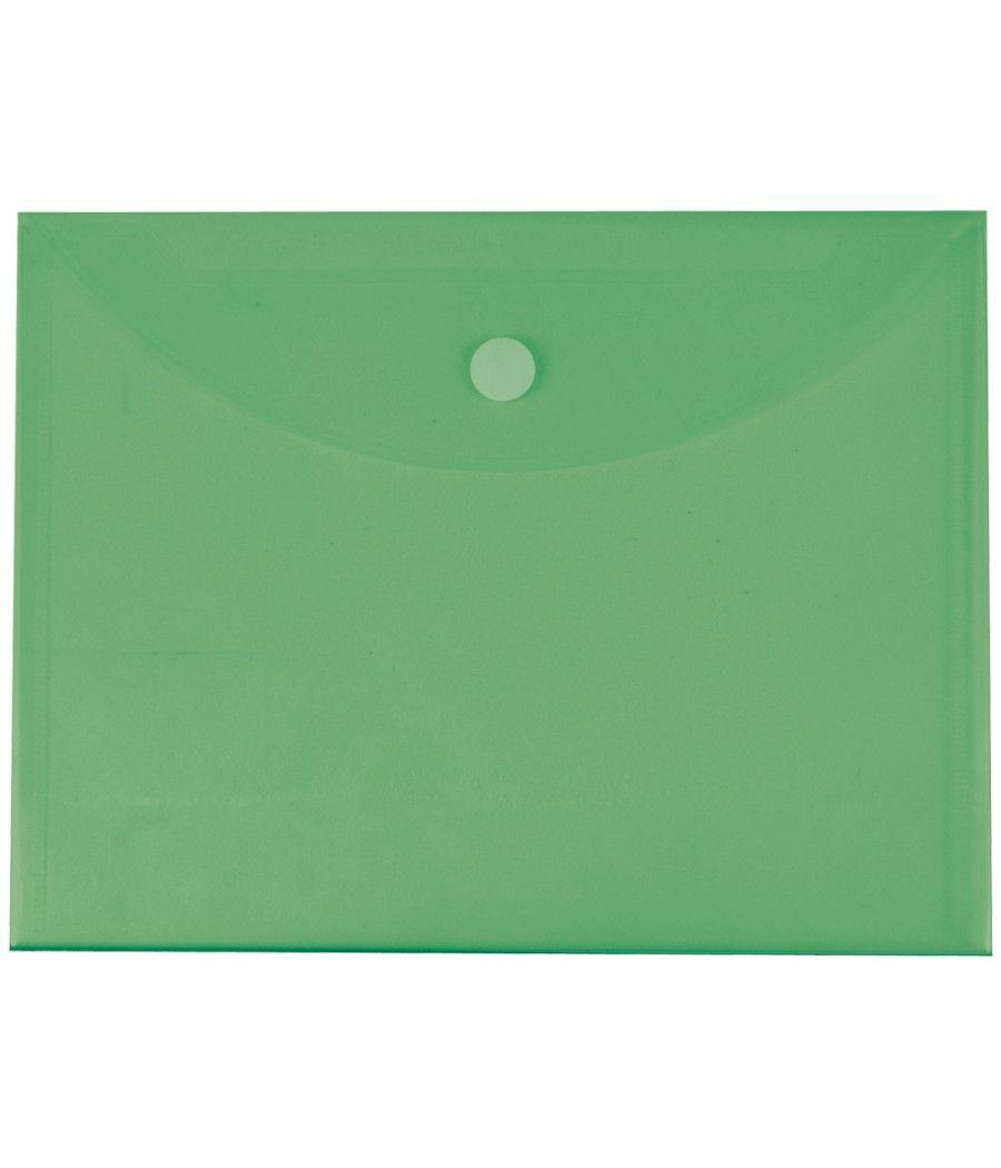 Carpeta liderpapel dossier a4 cierre de velcro verde pack 12 unidades