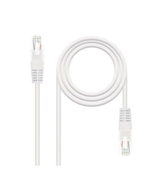 Nanocable CABLE RED LATIGUILLO RJ45 CAT.6 UTP AWG24, BLANCO, 1.0 M - Imagen 1