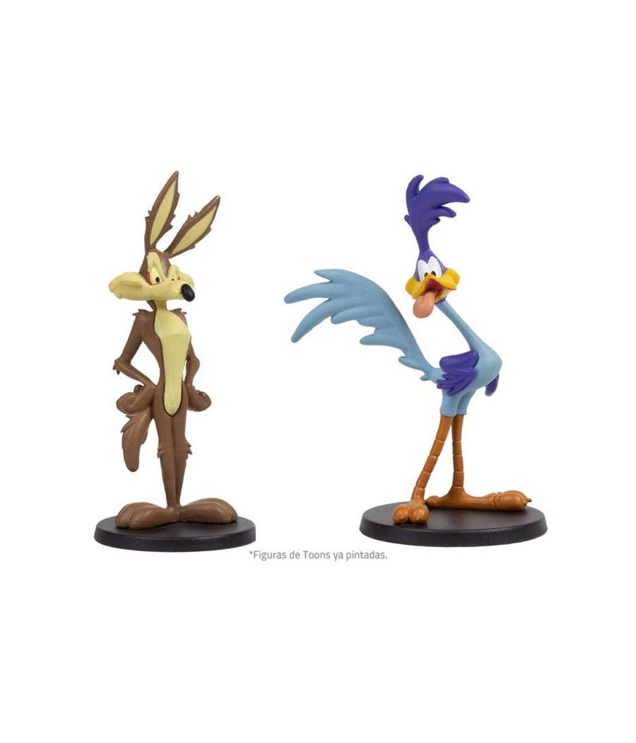 Juego de mesa looney tunes mayhem pack de 4 figuras pegi 10