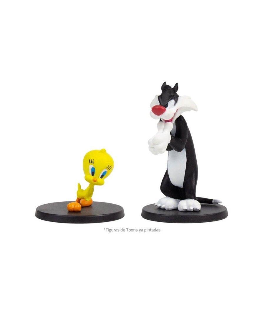 Juego de mesa looney tunes mayhem pack de 4 figuras pegi 10