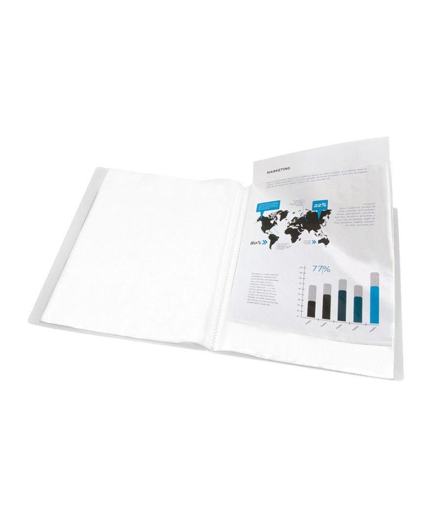 Carpeta liderpapel escaparate 47054 40 fundas polipropileno din a4 transparente translucido