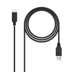 Nanocable - cable usb 3.1, gen2 10 gbps 3a, tipo usb-c/m-a/m, negro, 2 m