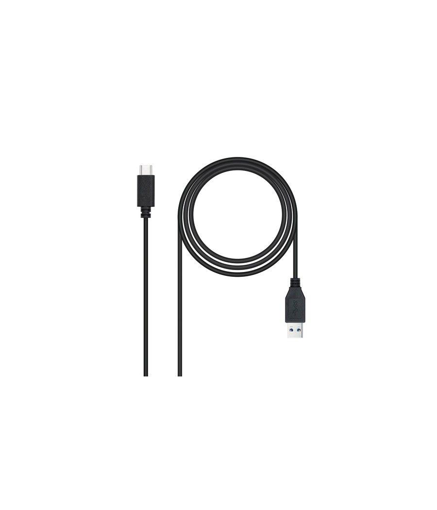 Nanocable - cable usb 3.1, gen2 10 gbps 3a, tipo usb-c/m-a/m, negro, 2 m